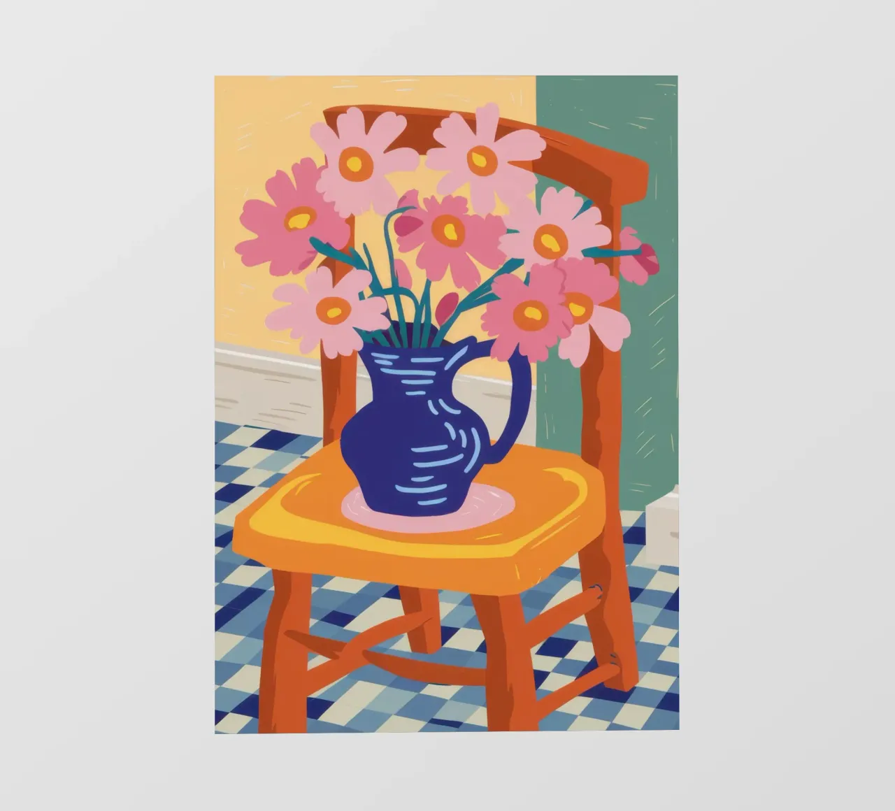Sedia a fiori Stillness telo in pvc da Kala Martir