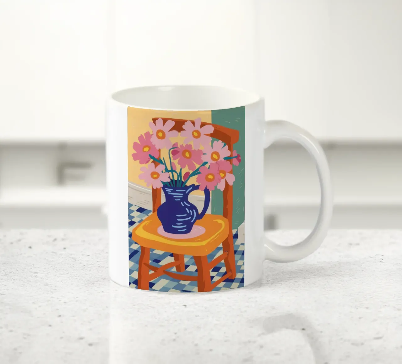 Sedia a fiori Stillness tazza in ceramica da Kala Martir