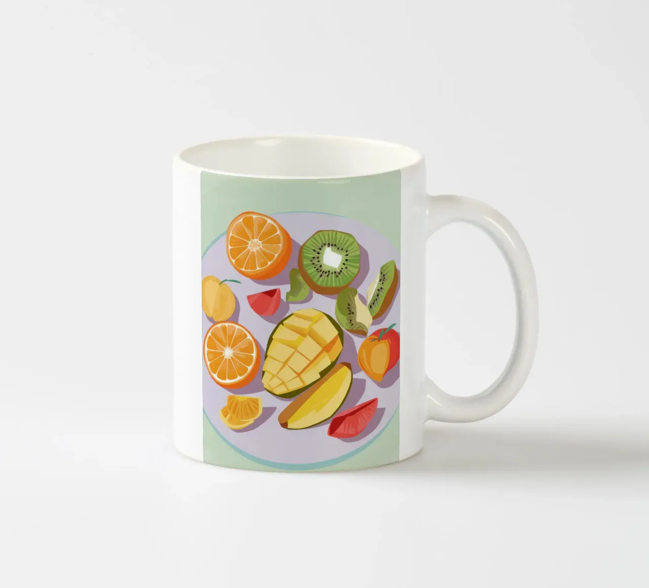 Piatto di frutta fresca tazza in ceramica da Kala Martir