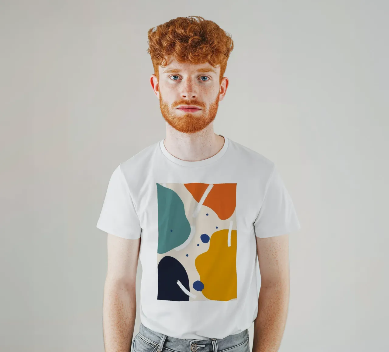 Dialogo tra forme astratte t-shirt da Kala Martir