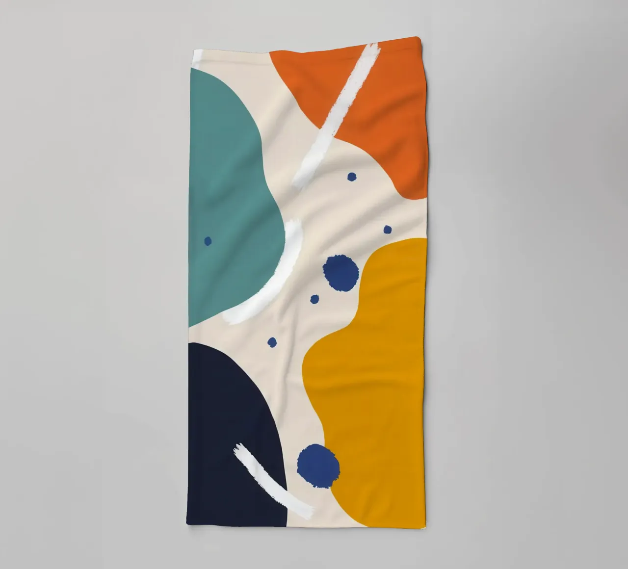 Abstracte vorm dialoog badhanddoek van Kala Martir
