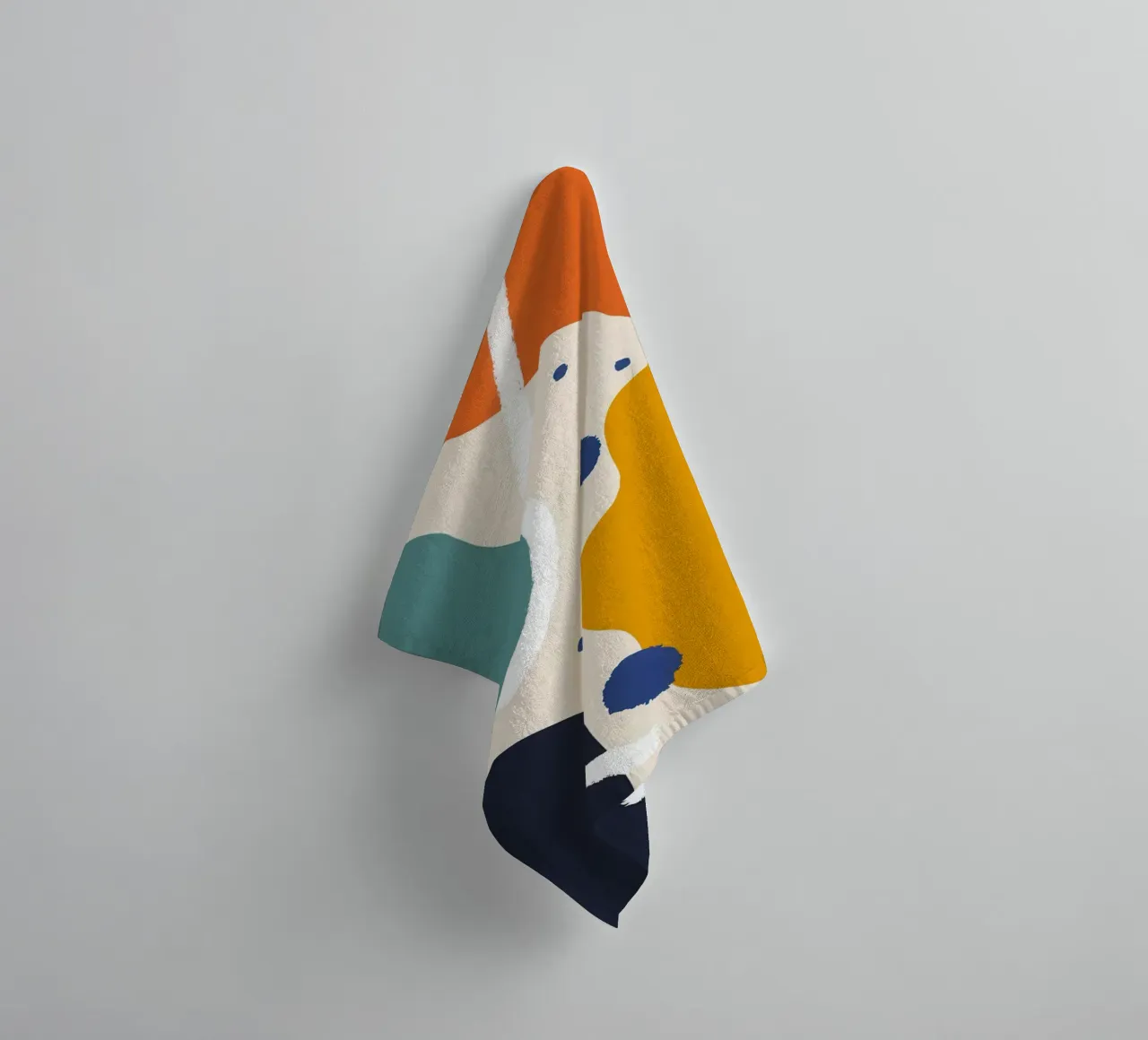 Abstracte vorm dialoog badhanddoek van Kala Martir