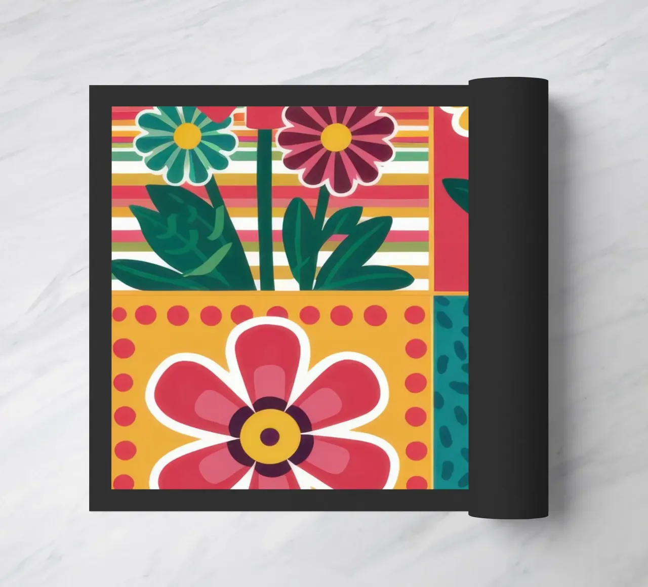 Blocchi di fiori Pop Art zerbino da Kala Martir