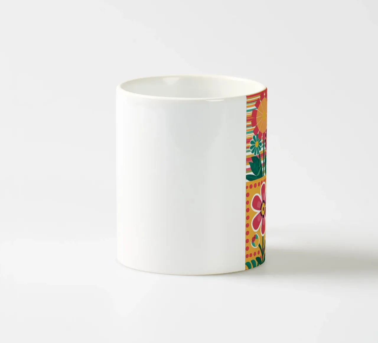 Blocchi di fiori Pop Art tazza in ceramica da Kala Martir