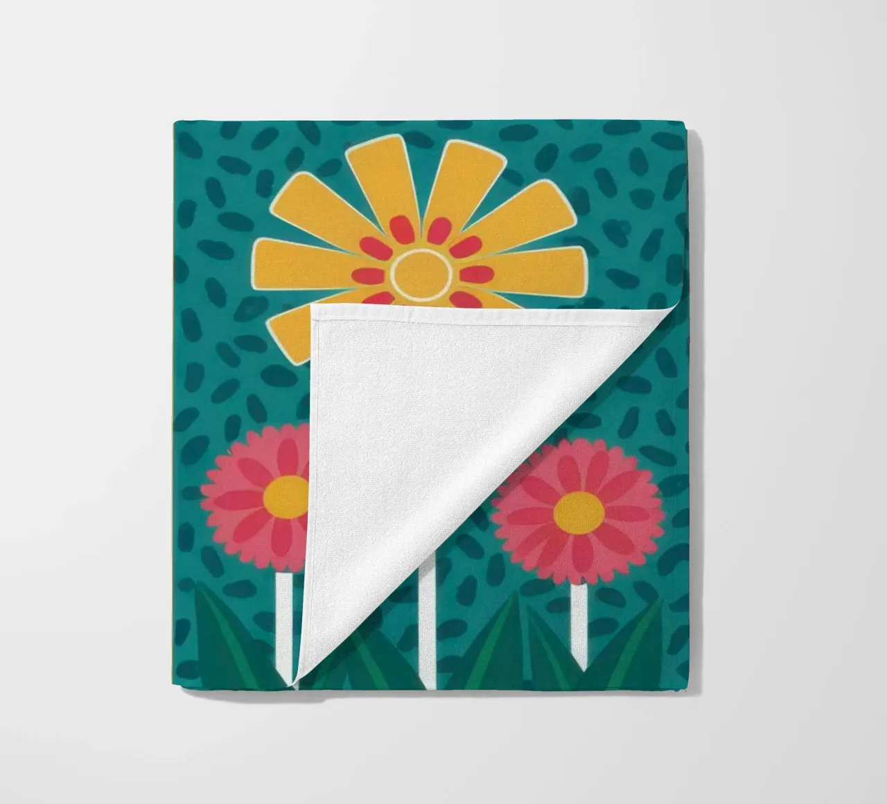 Blocchi di fiori Pop Art telo mare da Kala Martir