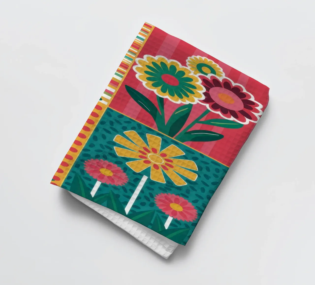 Blocs de fleurs Pop Art torchon de Kala Martir