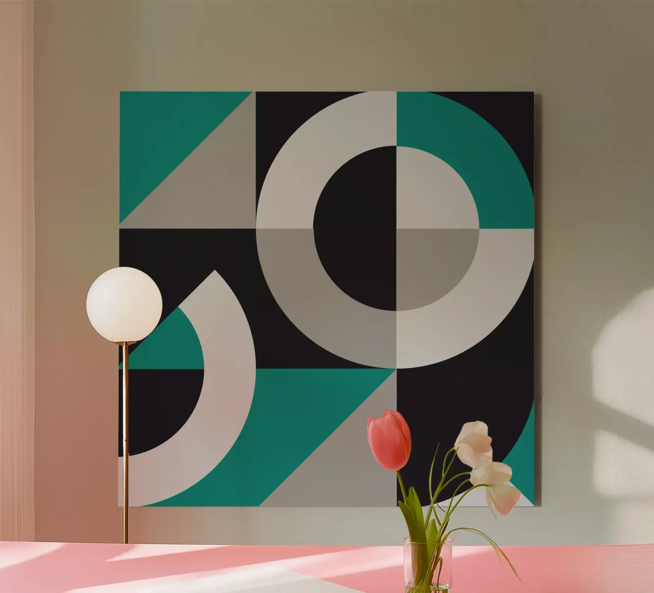 Colorful Geometric Pattern II alluminio dibond da byh.illustration