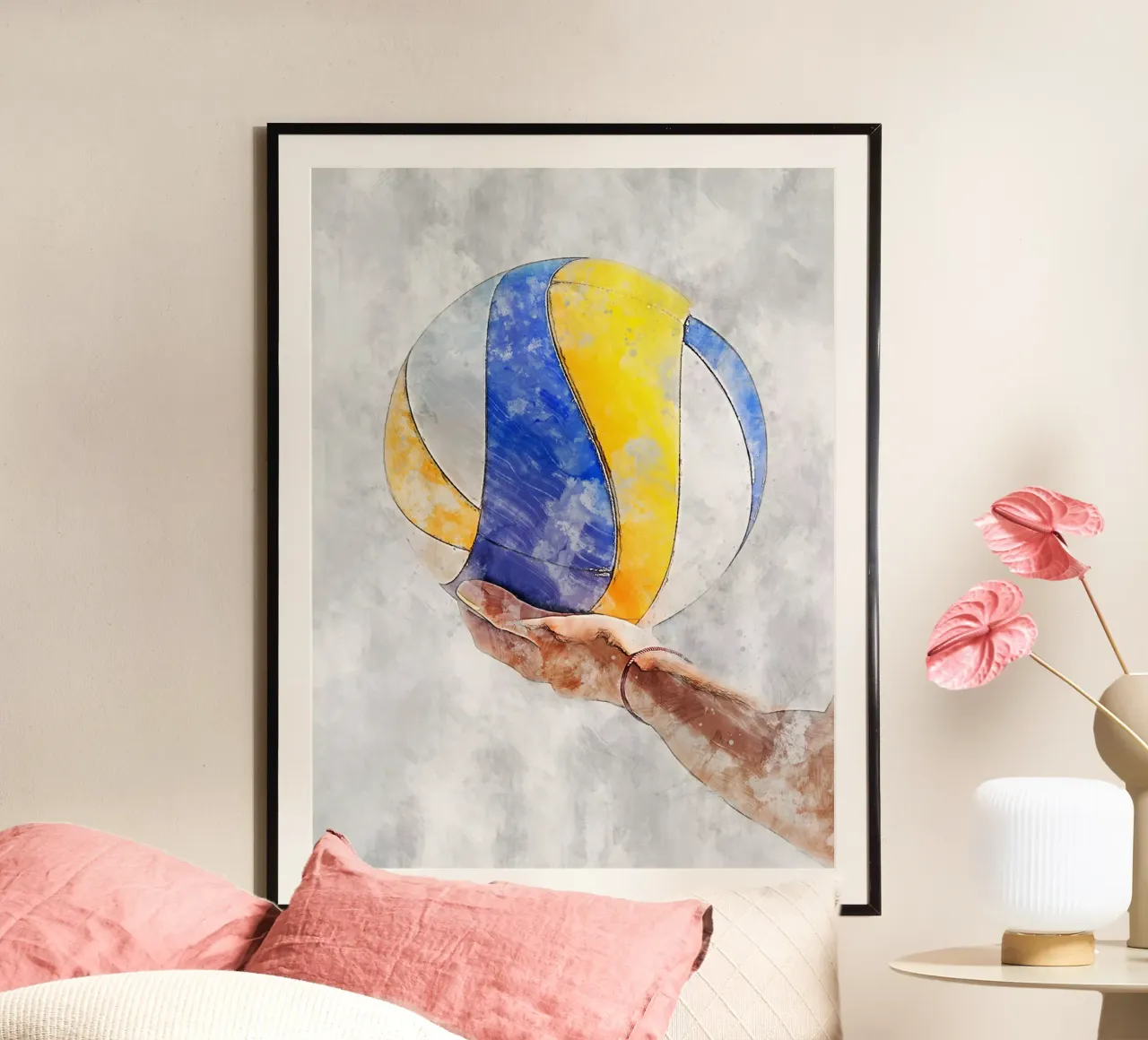 Volleyball - ball 2 poster by Mateo