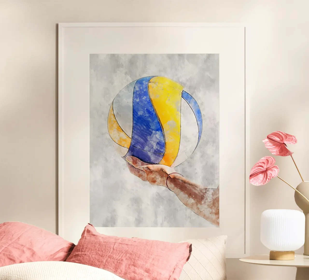 Volleyball - ball 2 poster by Mateo