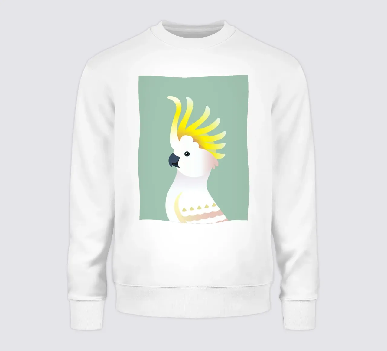 Uccello cacatua giallo felpa da Schuhmann Design
