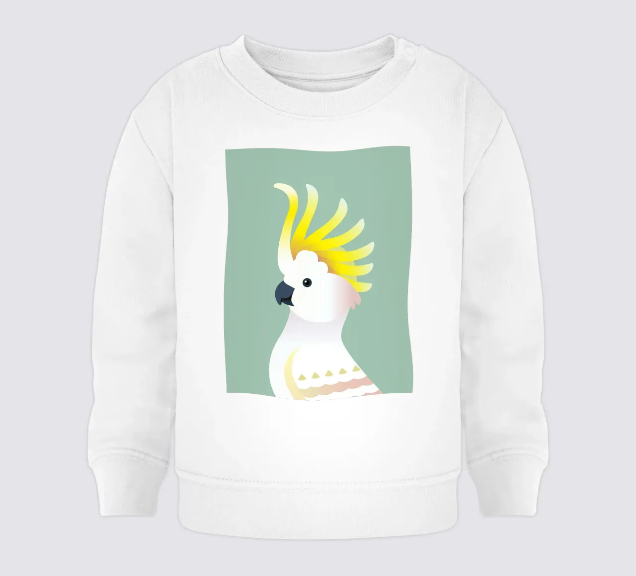 Uccello cacatua giallo felpa neonato da Schuhmann Design