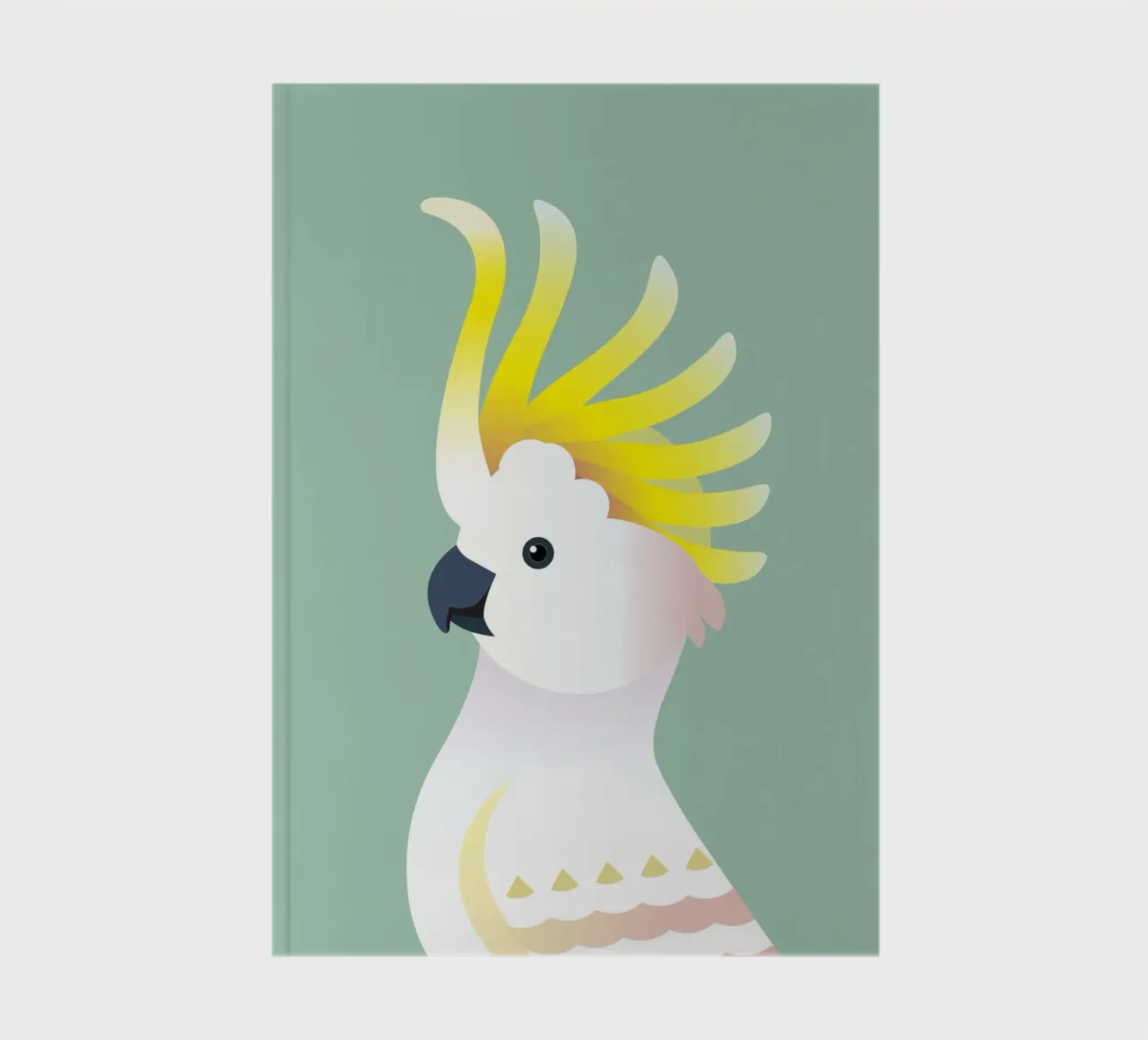 Oiseau cacatoès jaune carnet de notes de Schuhmann Design
