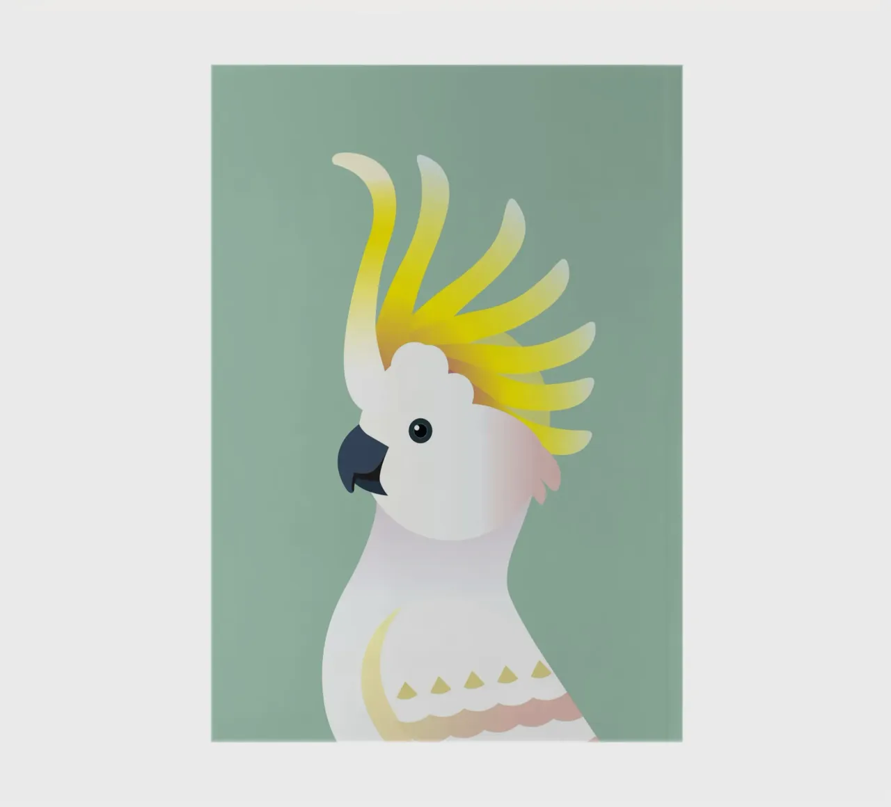 Oiseau cacatoès jaune carnet de notes de Schuhmann Design