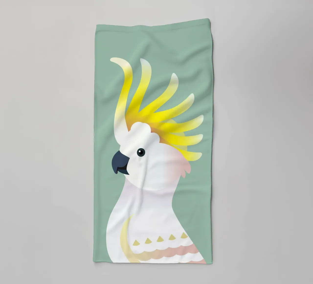 Oiseau cacatoès jaune serviette de bain de Schuhmann Design