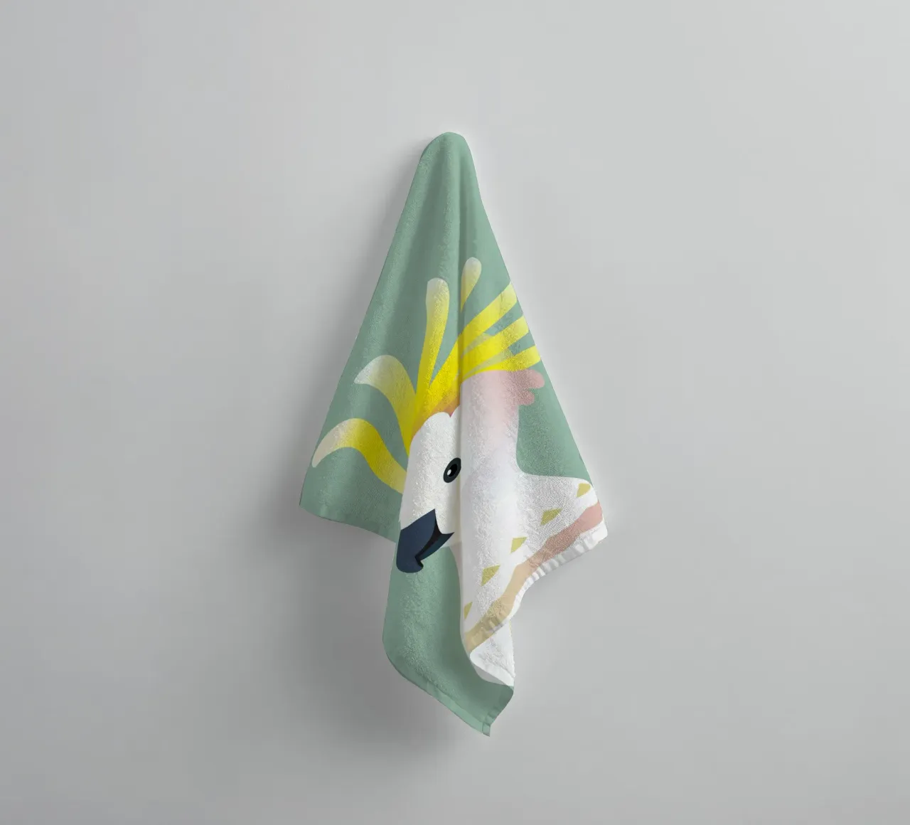 Oiseau cacatoès jaune serviette de bain de Schuhmann Design