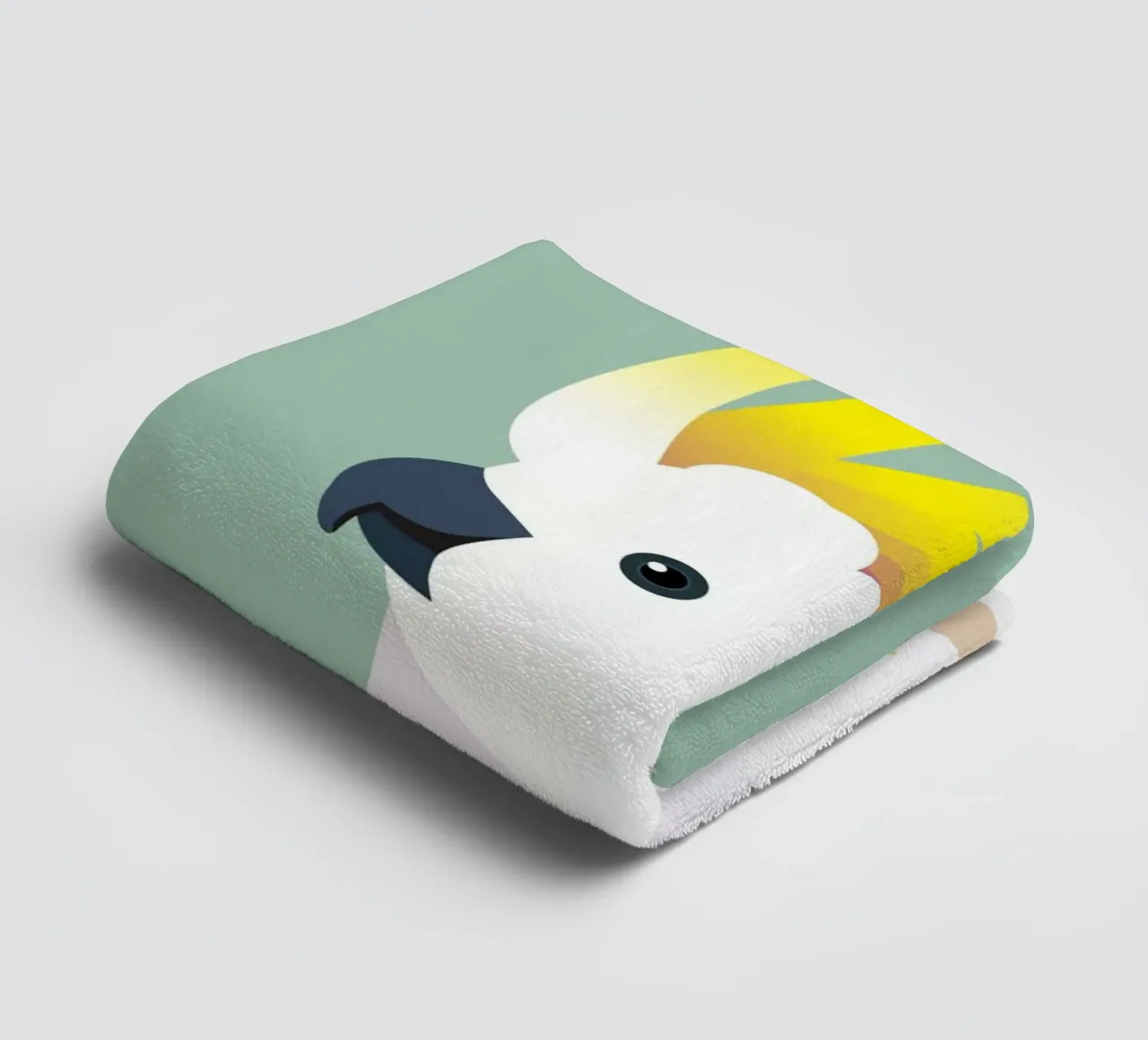 Oiseau cacatoès jaune serviette de bain de Schuhmann Design