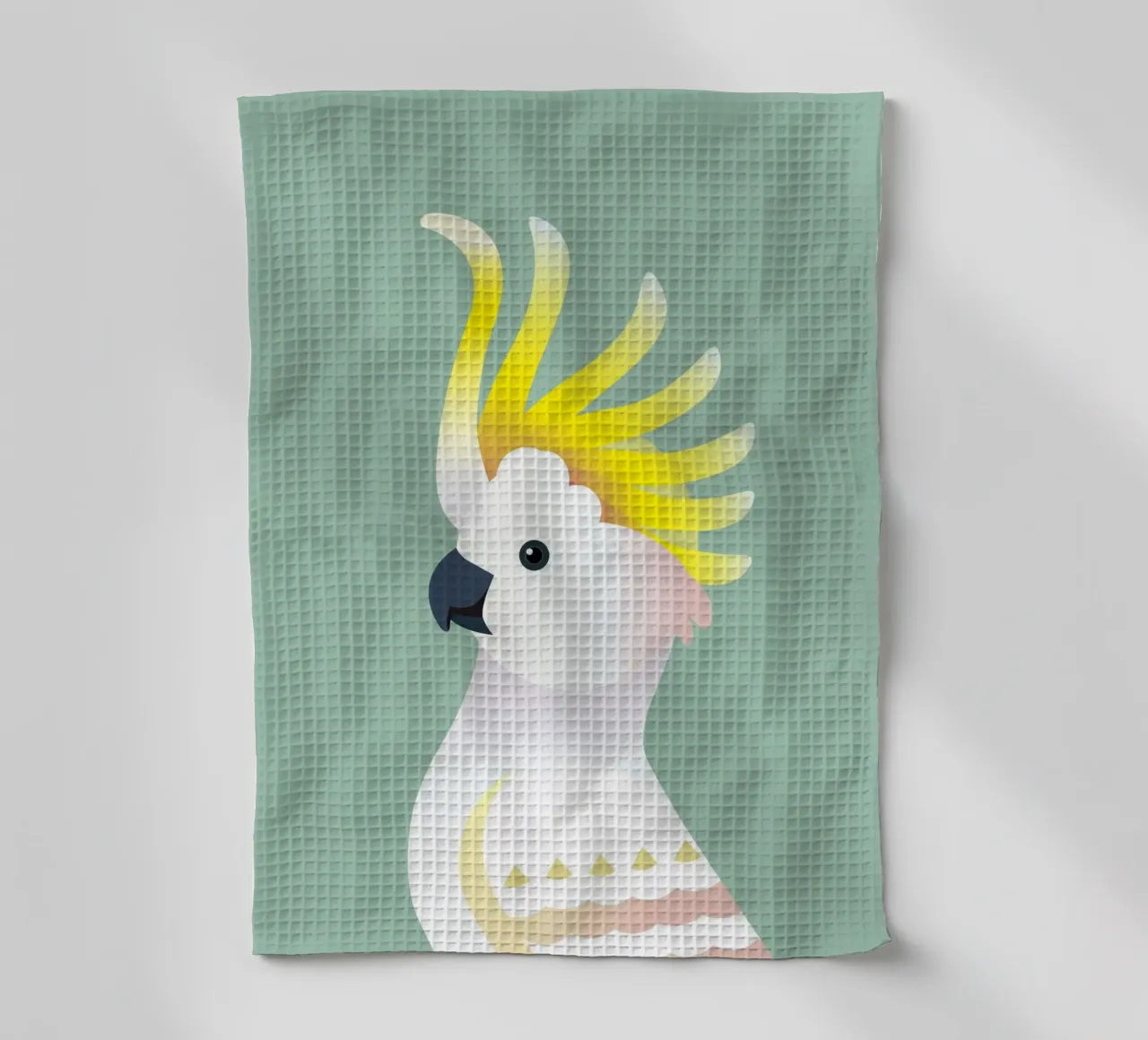 Oiseau cacatoès jaune torchon de Schuhmann Design