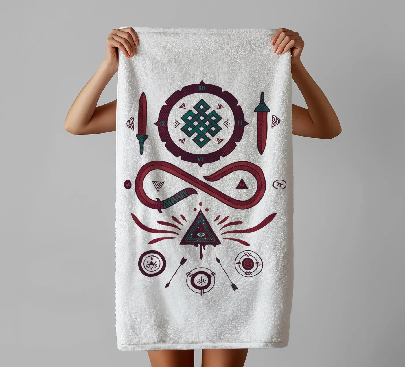 Endless badhanddoek van againstbound