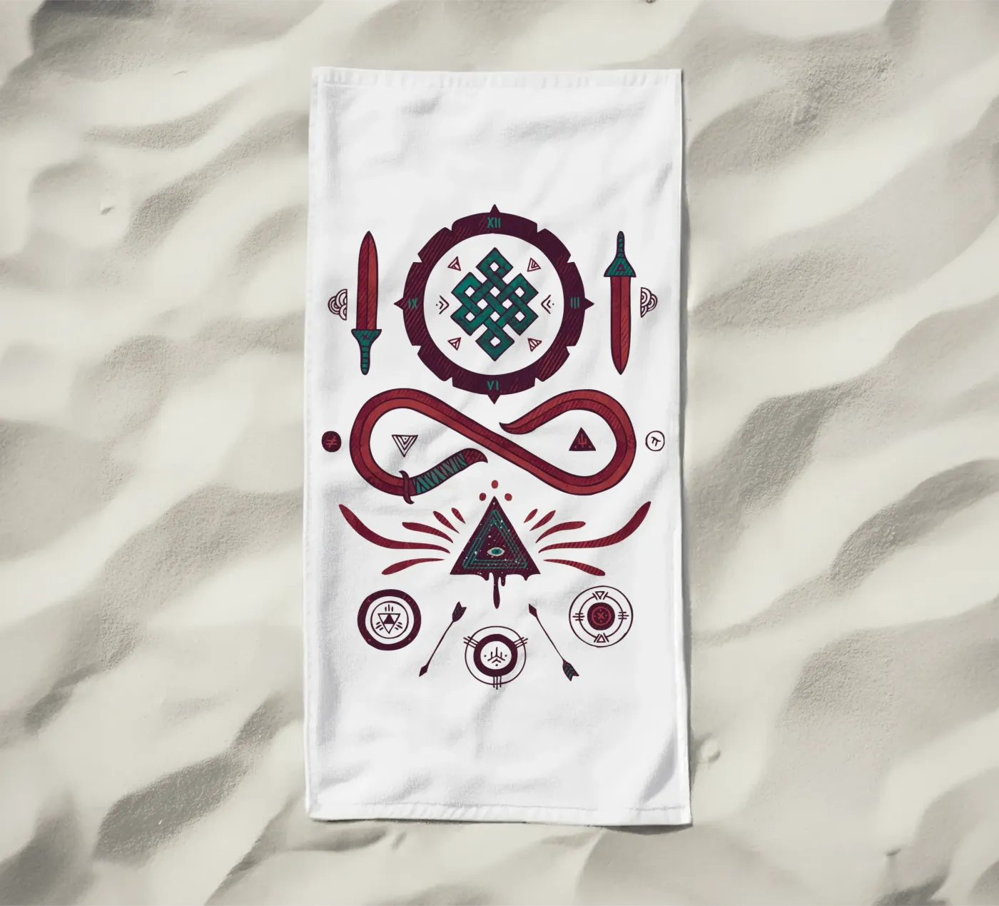 Endless serviette de plage de againstbound