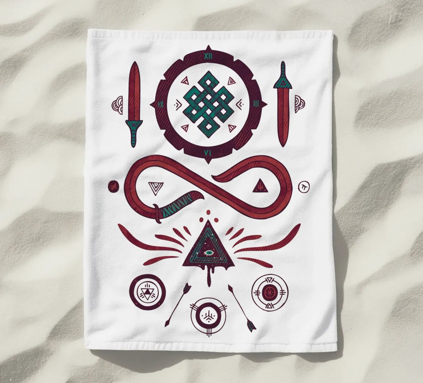 Endless serviette de plage de againstbound