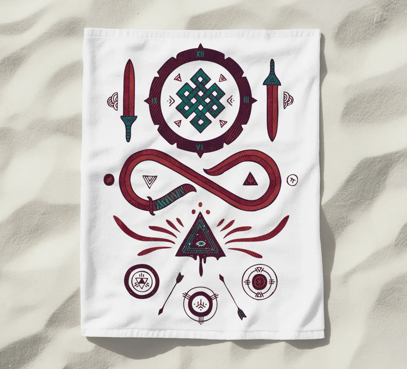 Endless serviette de plage de againstbound