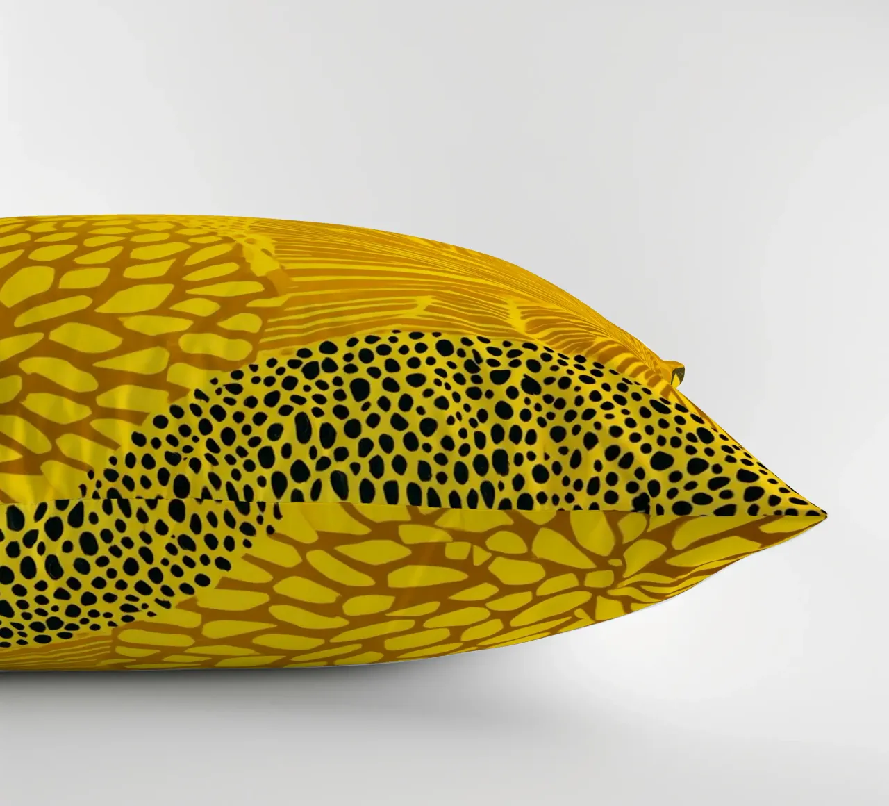Treccia solare | Motivo floreale oro-argento cuscino da Autofocus