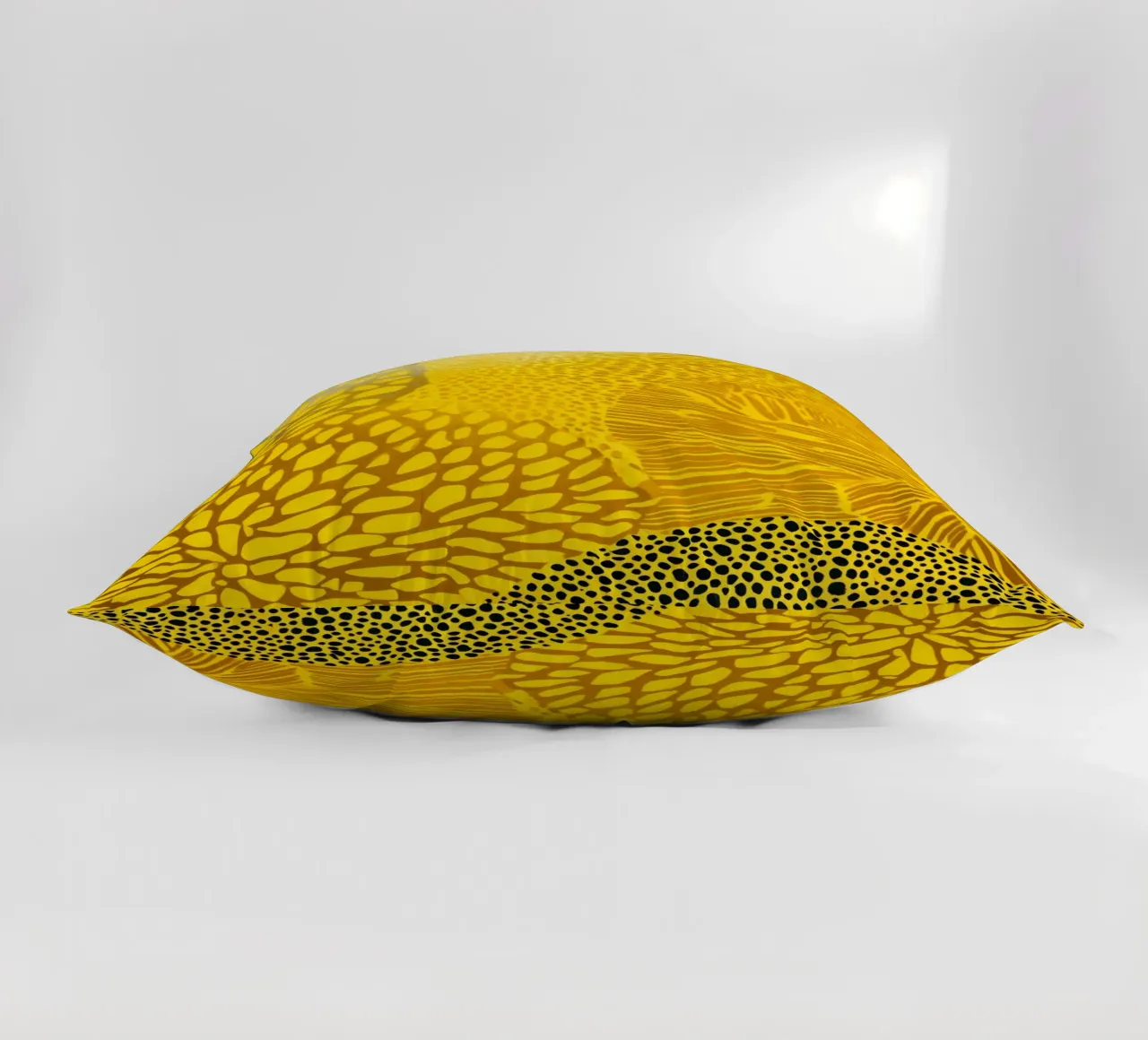 Treccia solare | Motivo floreale oro-argento cuscino da Autofocus