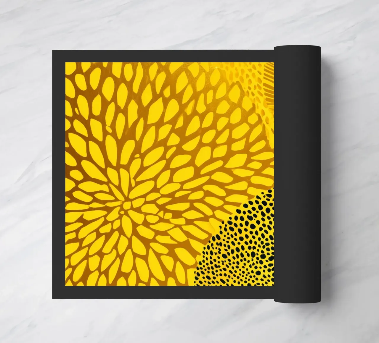 Treccia solare | Motivo floreale oro-argento zerbino da Autofocus