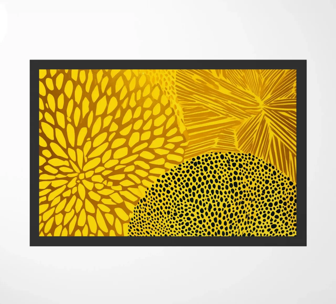 Treccia solare | Motivo floreale oro-argento zerbino da Autofocus