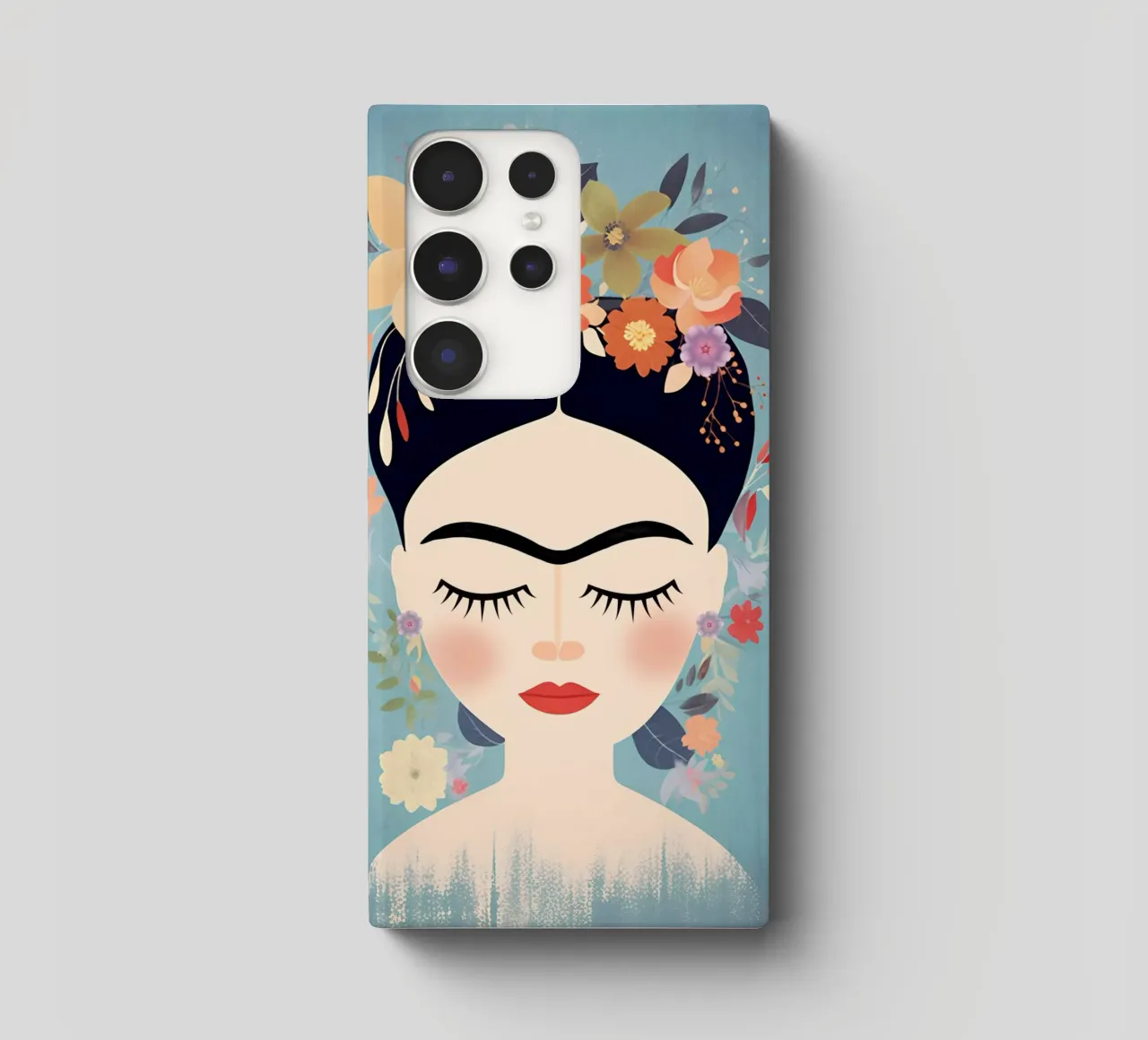 Blumige kleine Frida Kahlo Samsung Hülle von Carinaprint