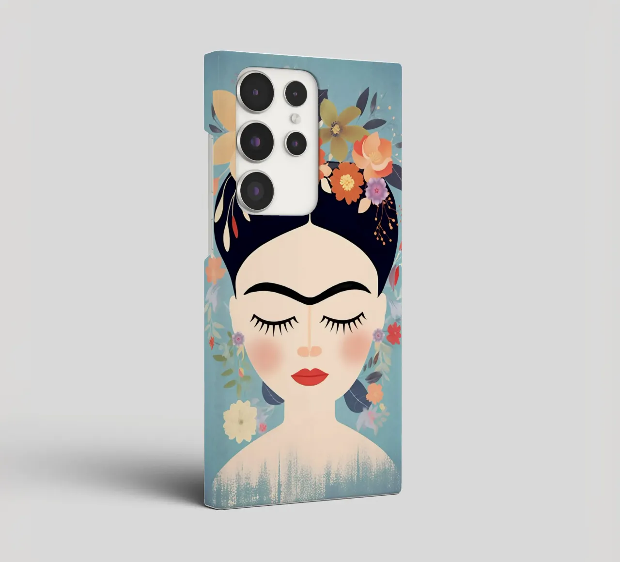 Blumige kleine Frida Kahlo Samsung Hülle von Carinaprint