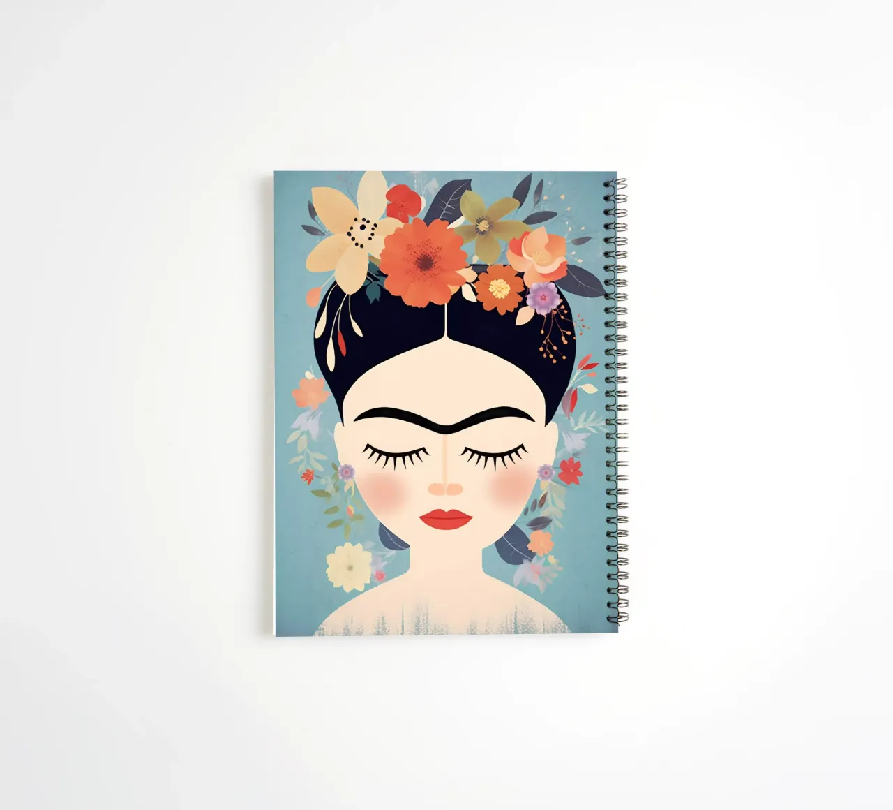 Blumige kleine Frida Kahlo Ringbuch von Carinaprint