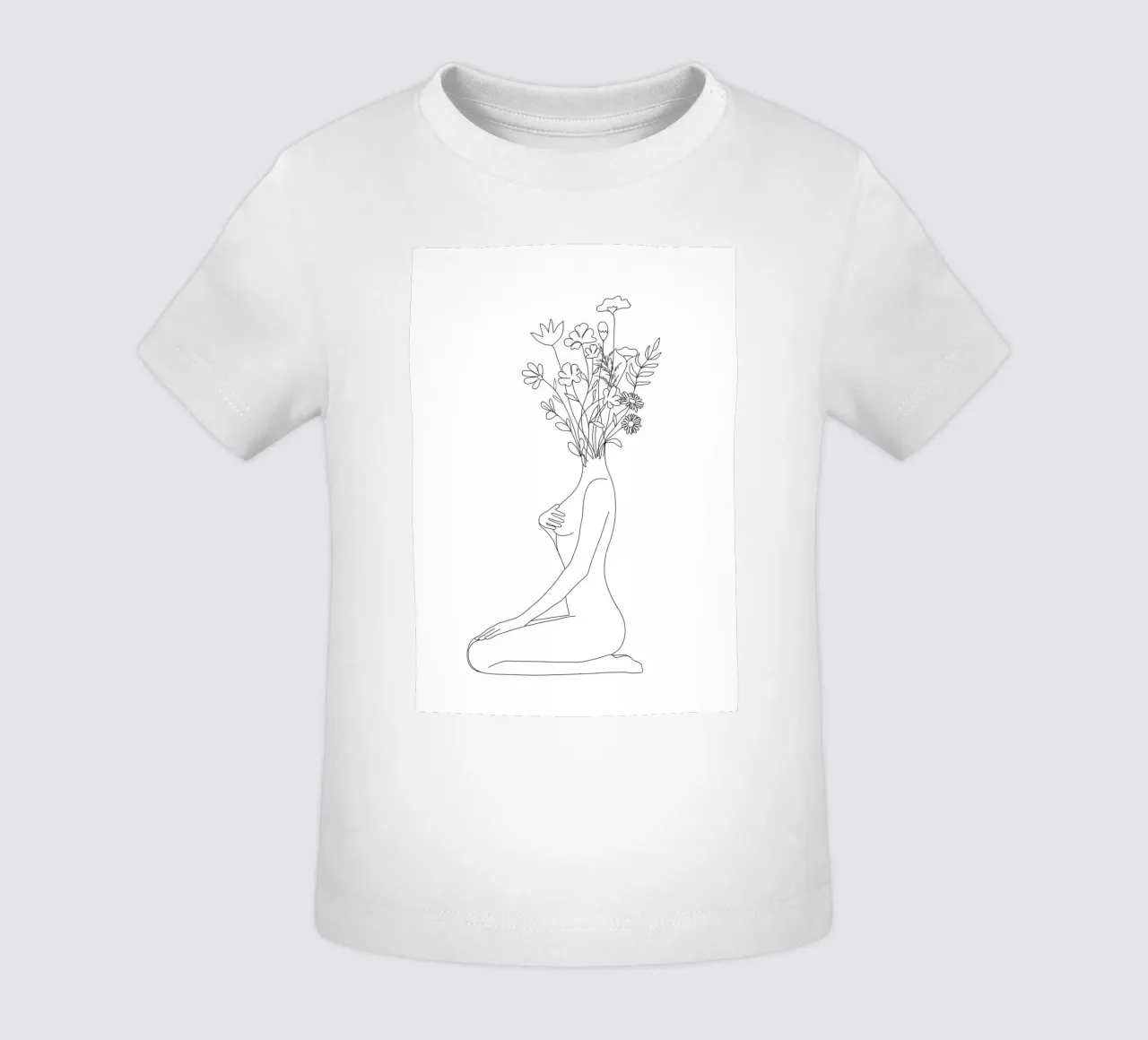 Minimal Line Bloom maglietta neonato da Nadjaa