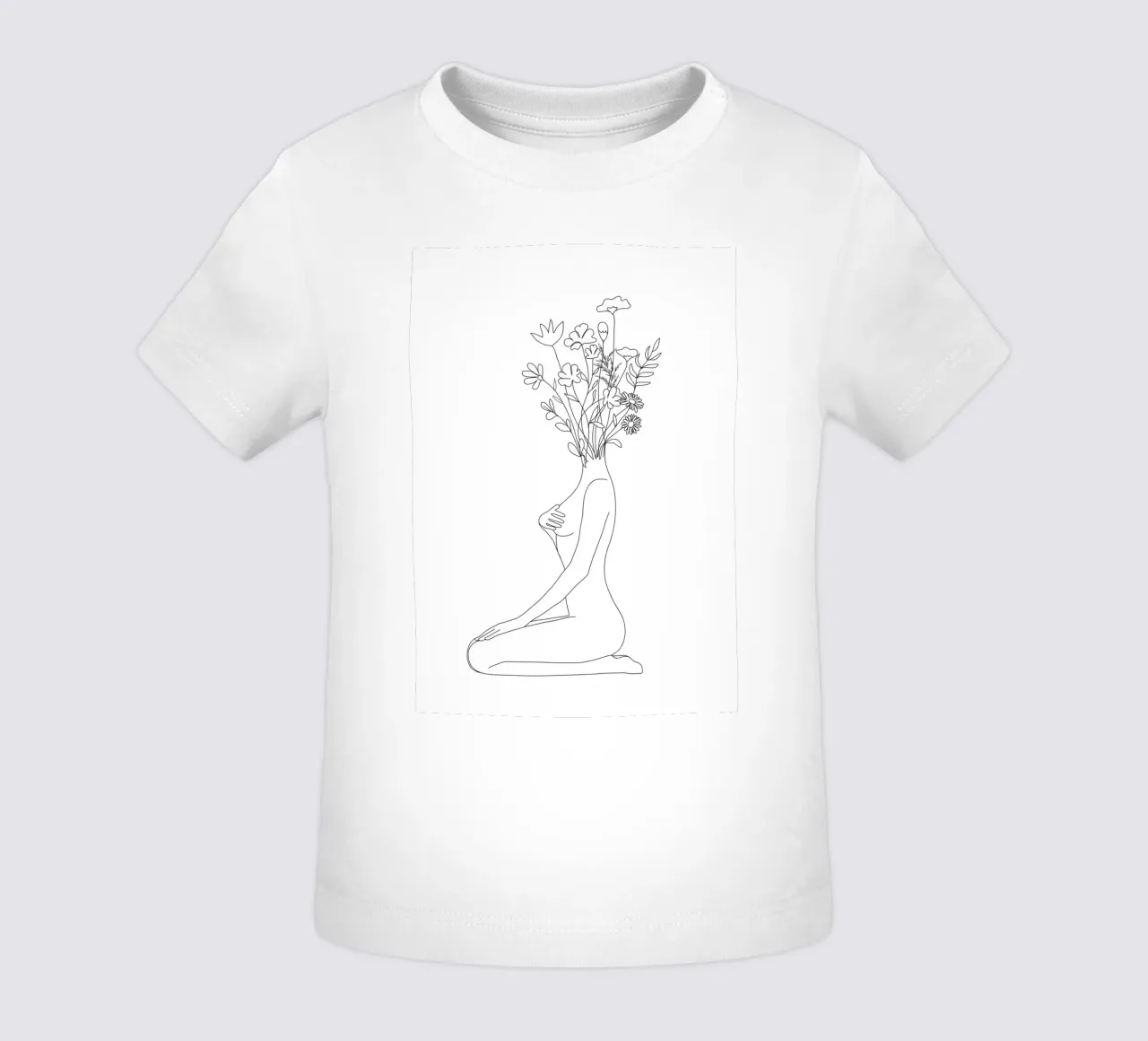 Minimal Line Bloom maglietta neonato da Nadjaa