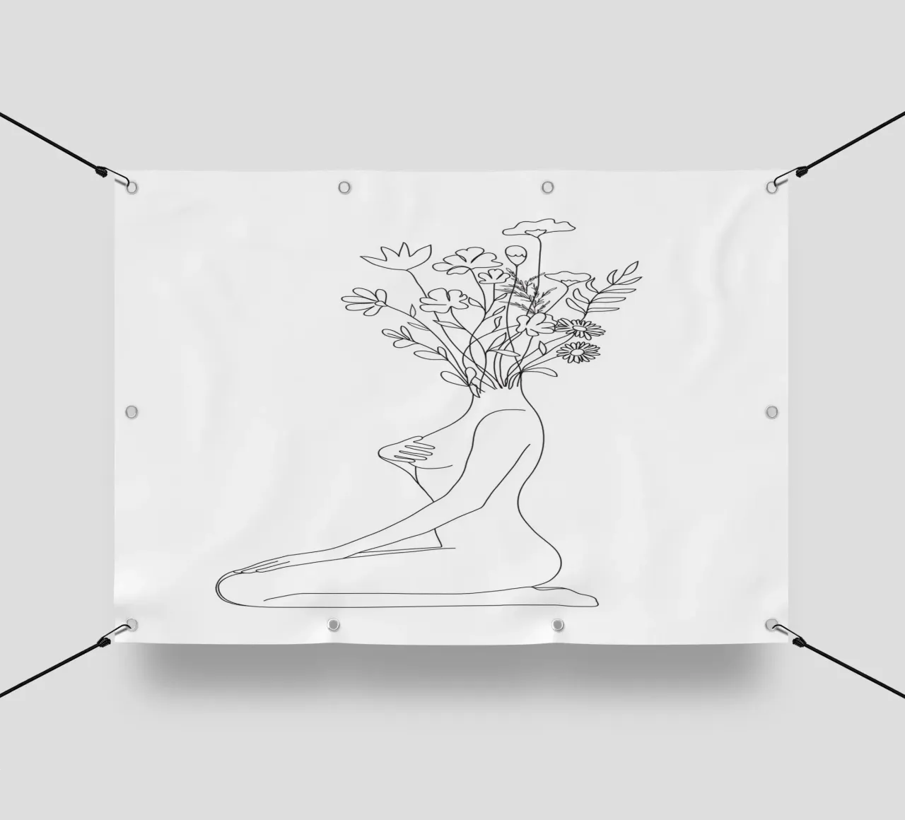Minimal Line Bloom telo in pvc da Nadjaa