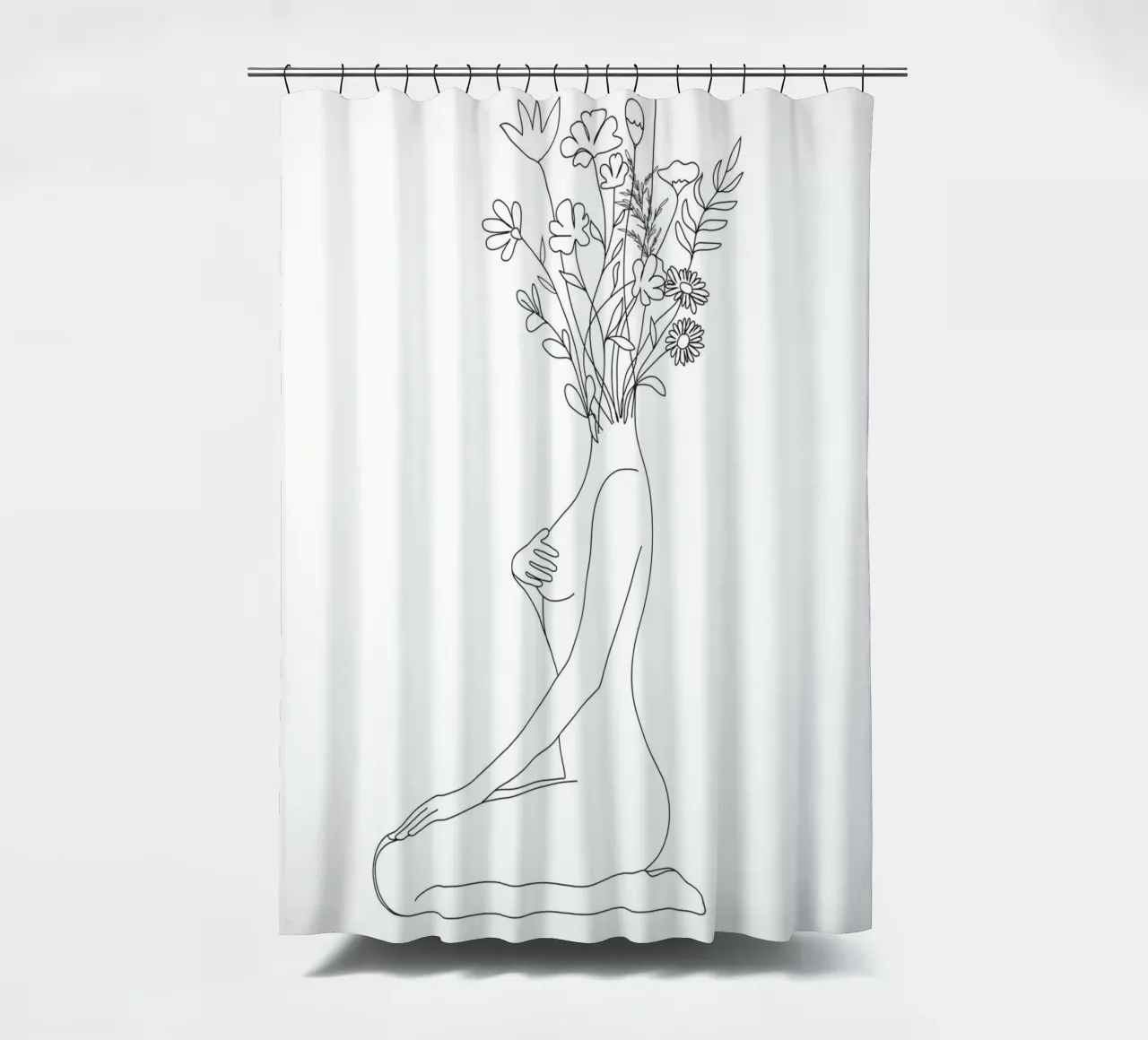 Minimal Line Bloom tenda da doccia da Nadjaa