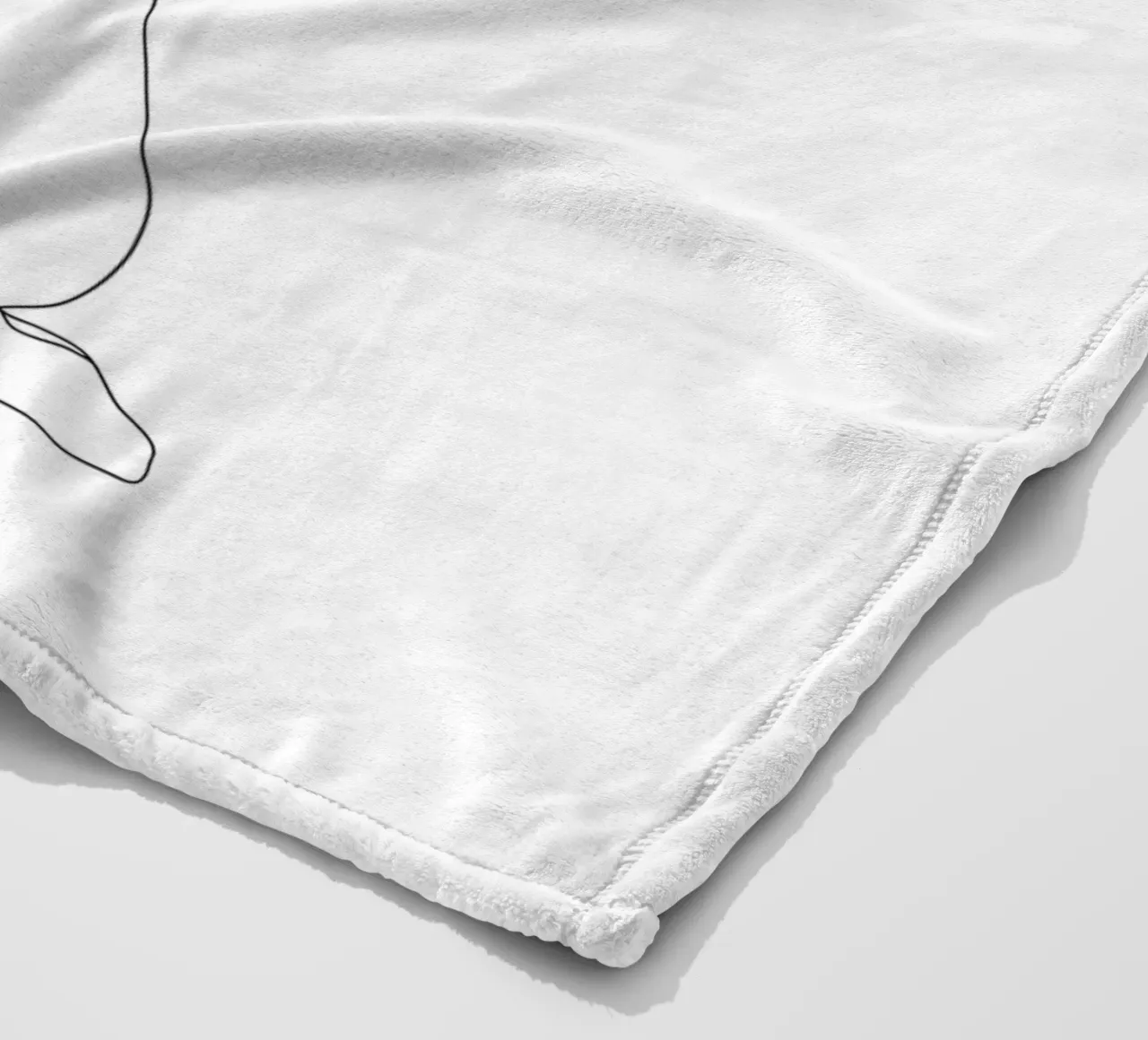 Minimal Line Bloom coperta in pile da Nadjaa