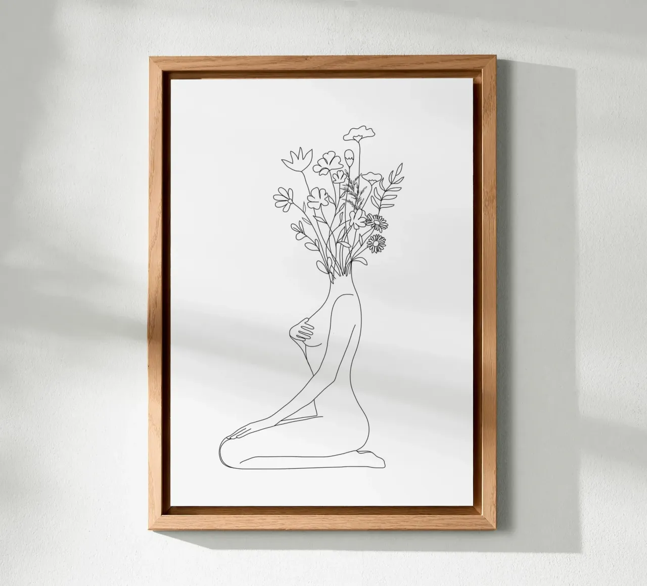 Minimal Line Bloom pannello forex da Nadjaa
