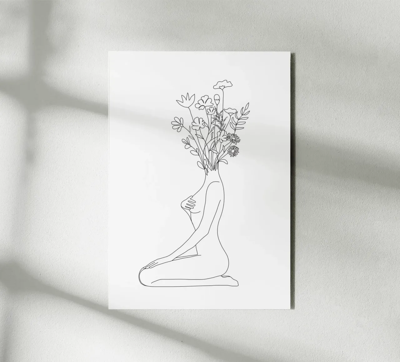 Minimal Line Bloom pannello forex da Nadjaa