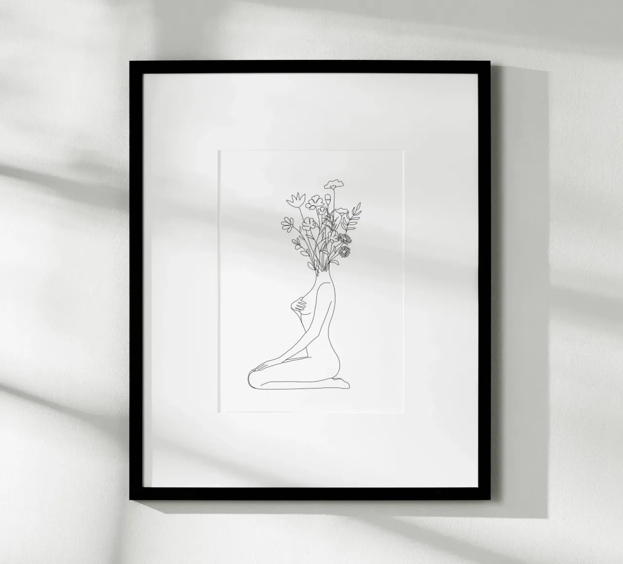 Minimal Line Bloom poster da Nadjaa