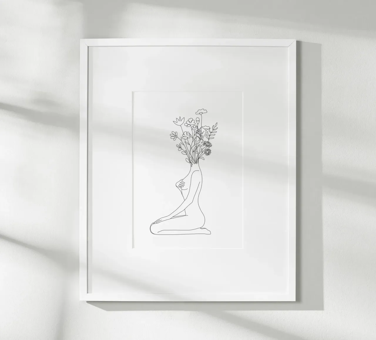 Minimal Line Bloom poster da Nadjaa