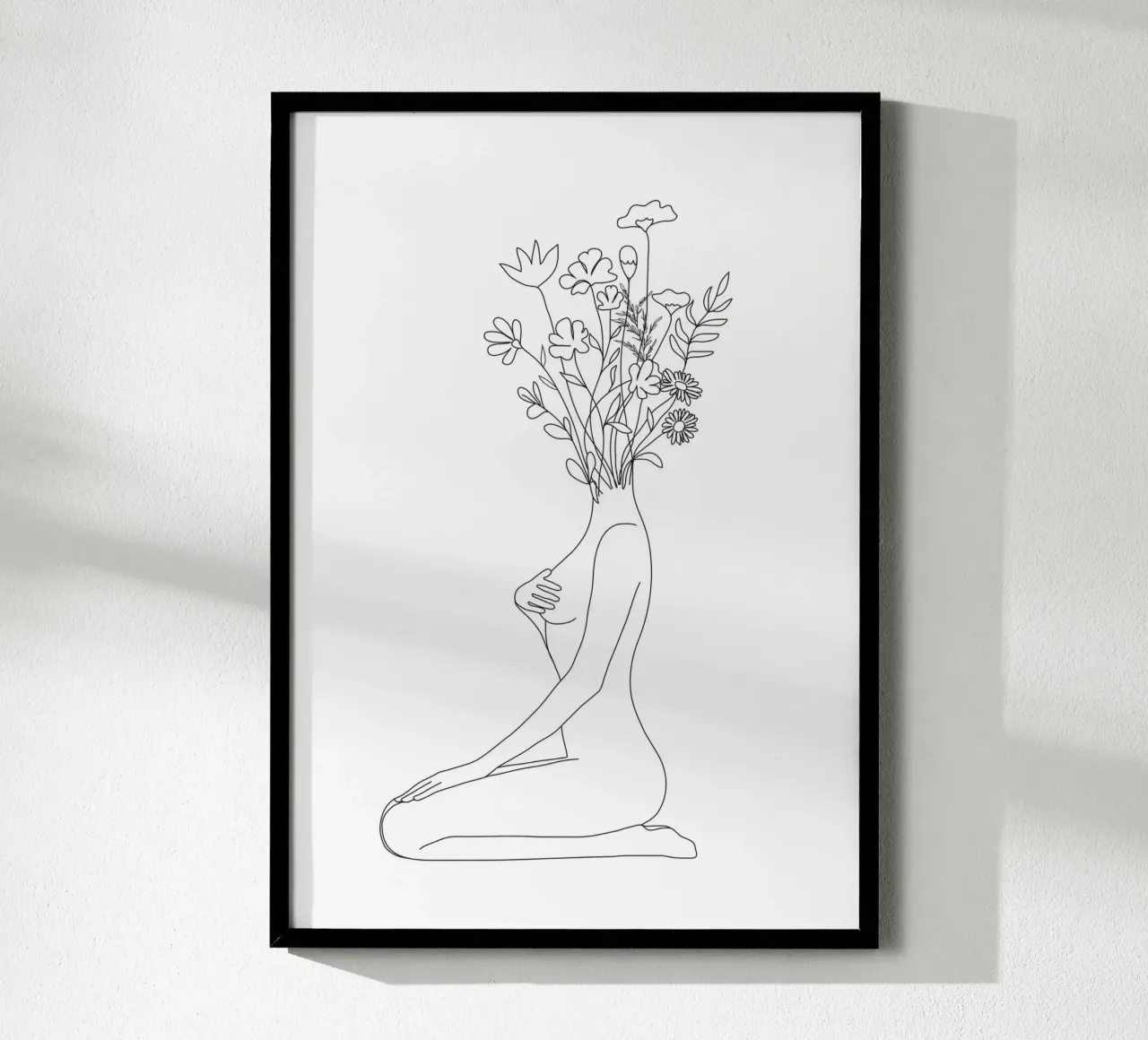 Minimal Line Bloom poster da Nadjaa