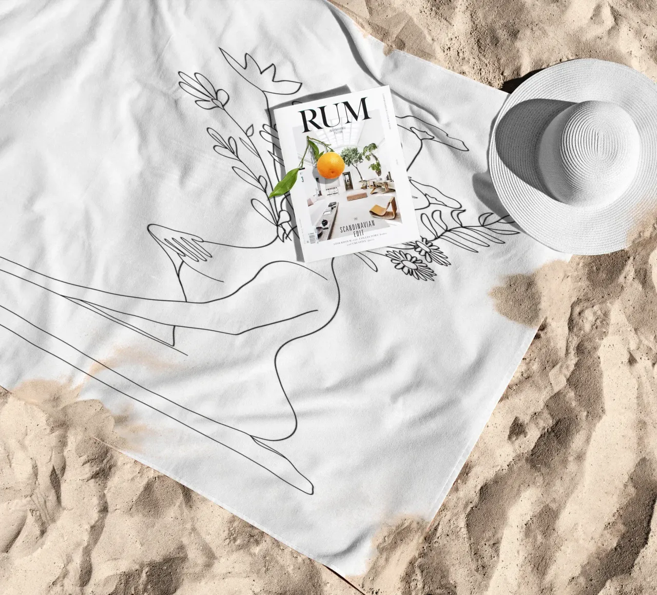 Minimal Line Bloom telo mare da Nadjaa