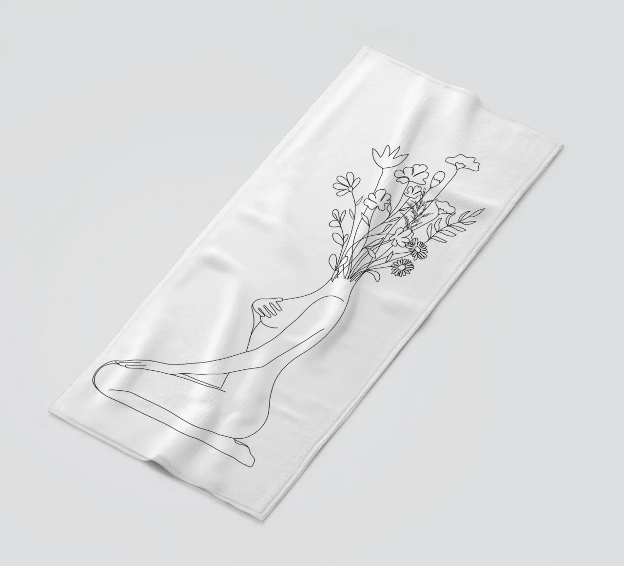 Minimal Line Bloom telo mare da Nadjaa