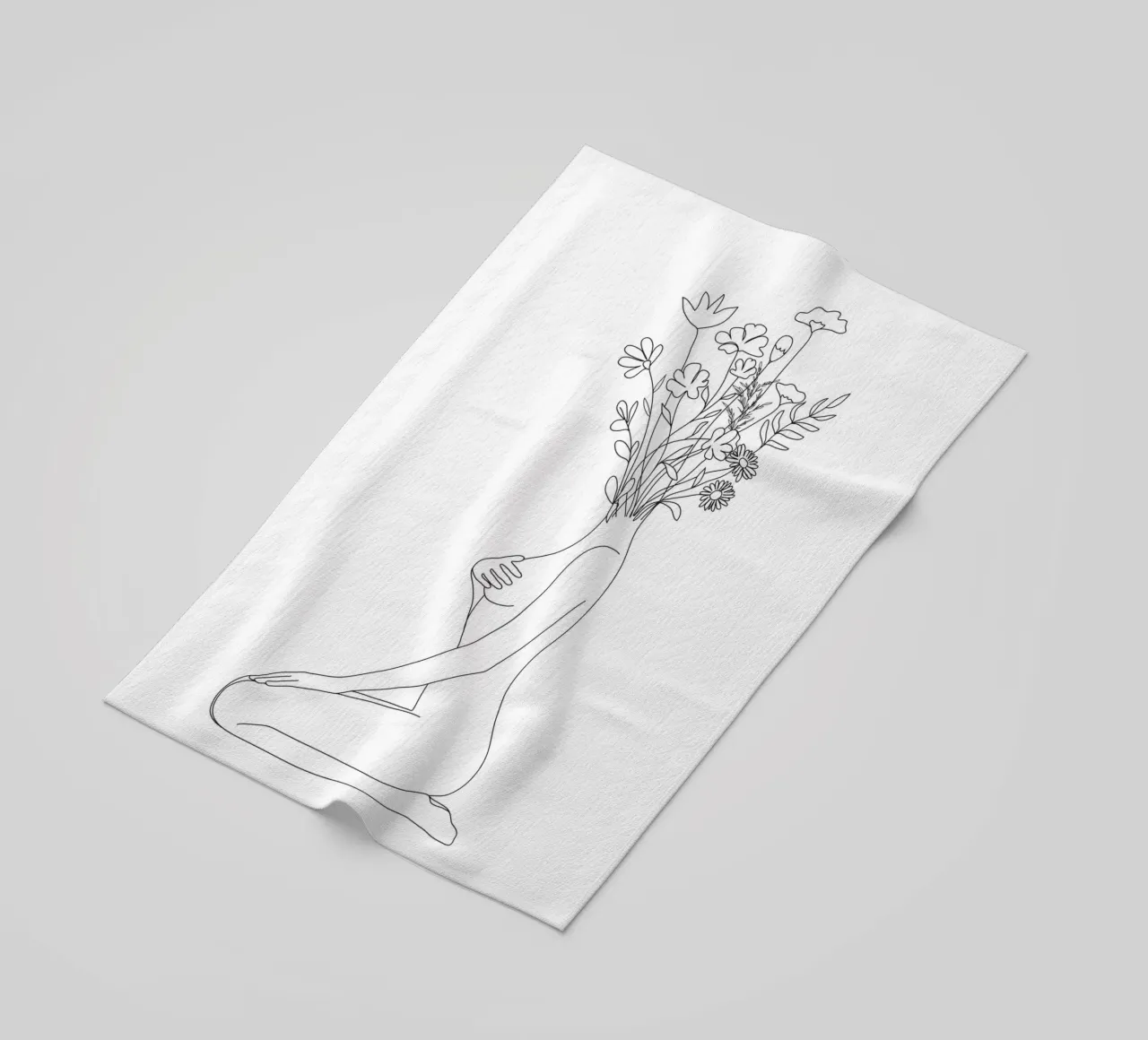 Minimal Line Bloom telo mare da Nadjaa