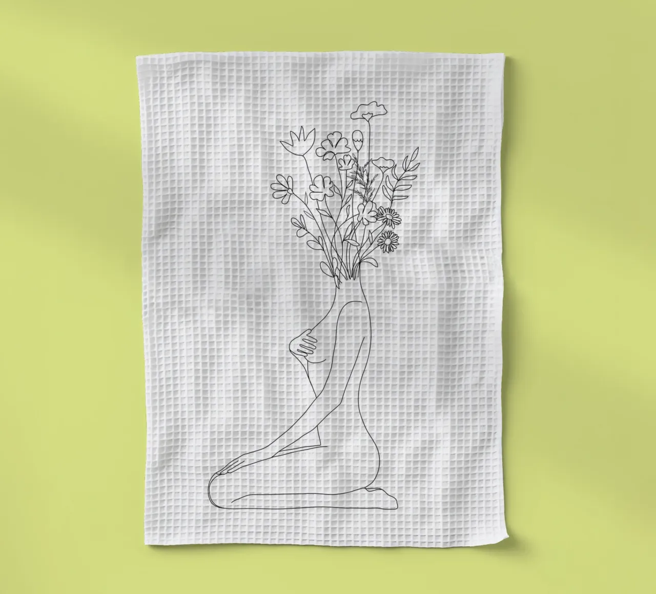 Minimal Line Bloom canovaccio da cucina da Nadjaa