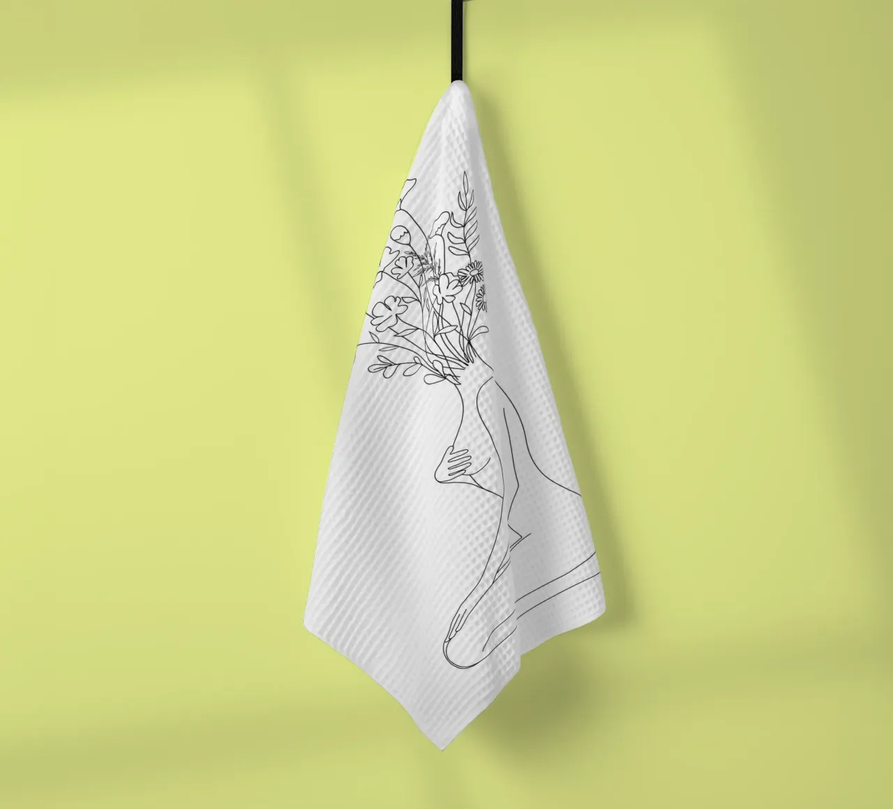 Minimal Line Bloom canovaccio da cucina da Nadjaa