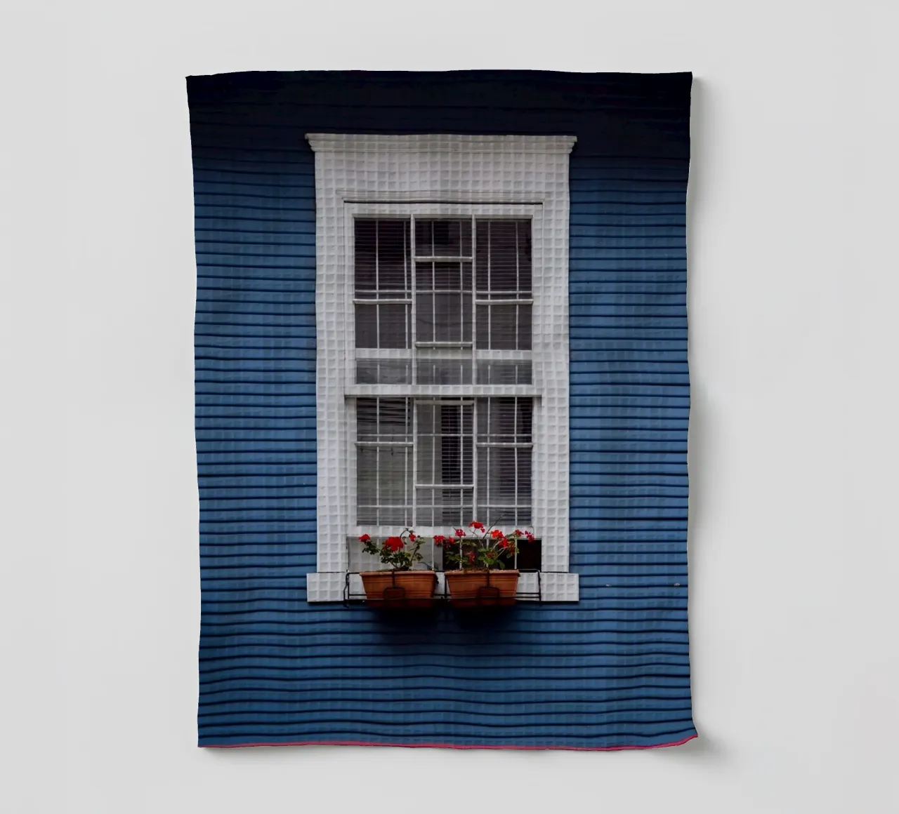 window in striped wall canovaccio da cucina da feny