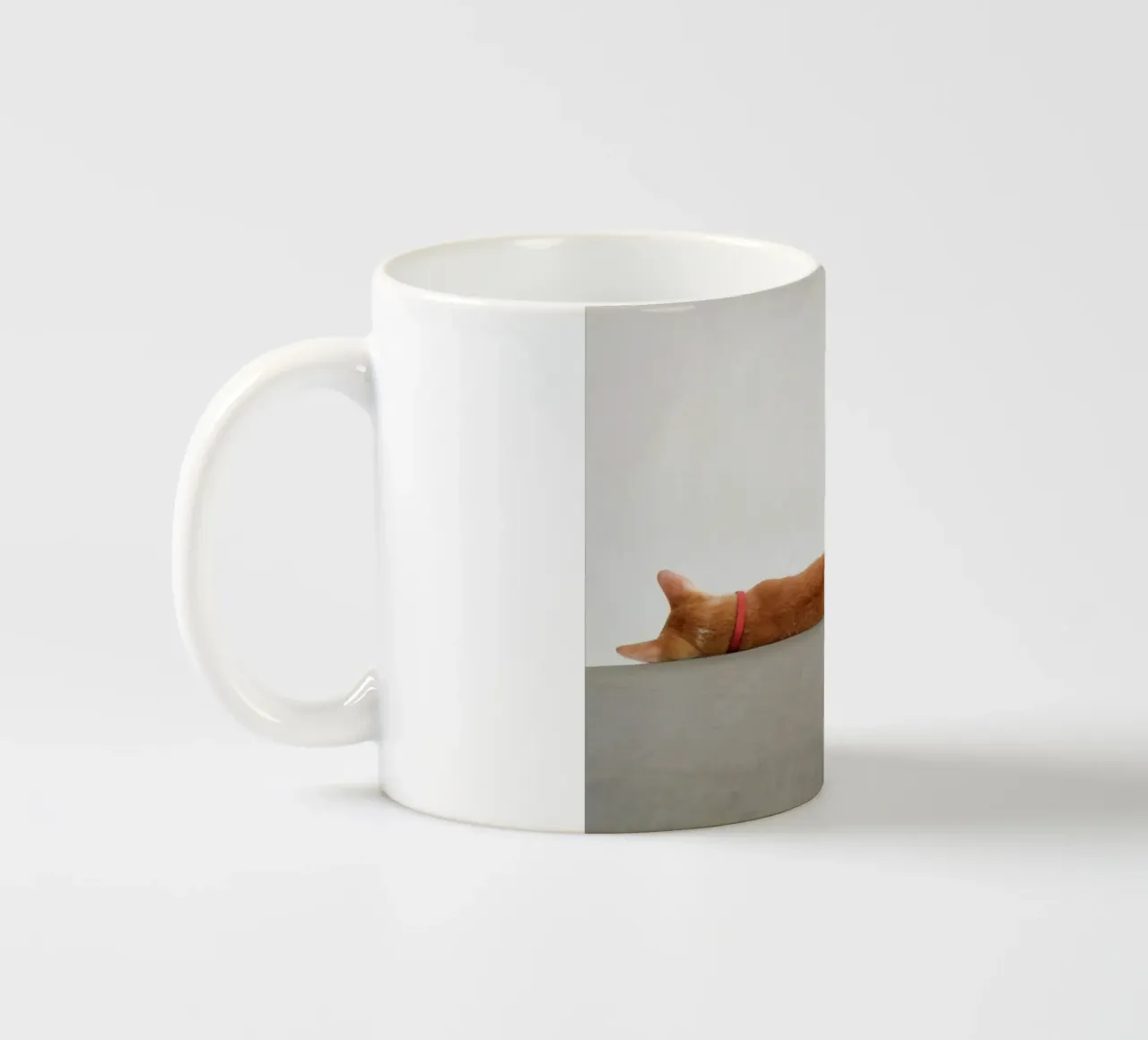 cat on the ground tazza in ceramica da feny