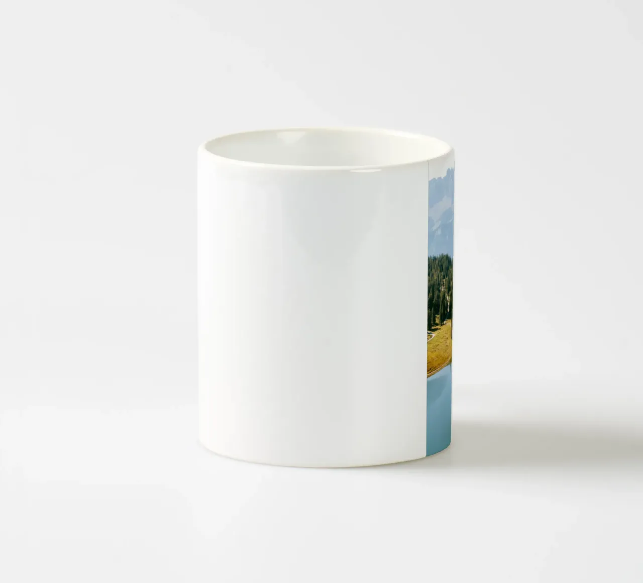 landscape with forest tazza in ceramica da feny